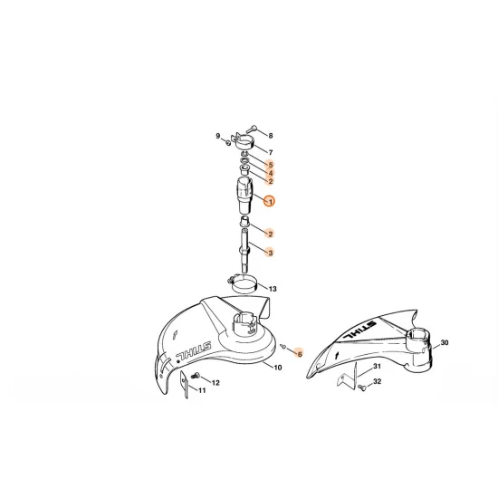 STIHL  Obudowa łożysk 4130 640 1400